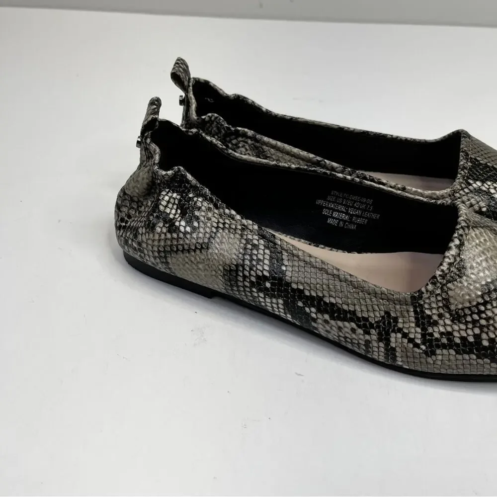 French Connection Emee Animal Print Slip On flats soft truffle - 9